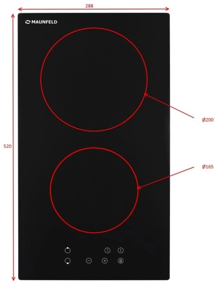 Варочная панель Maunfeld EVCE 292-BK